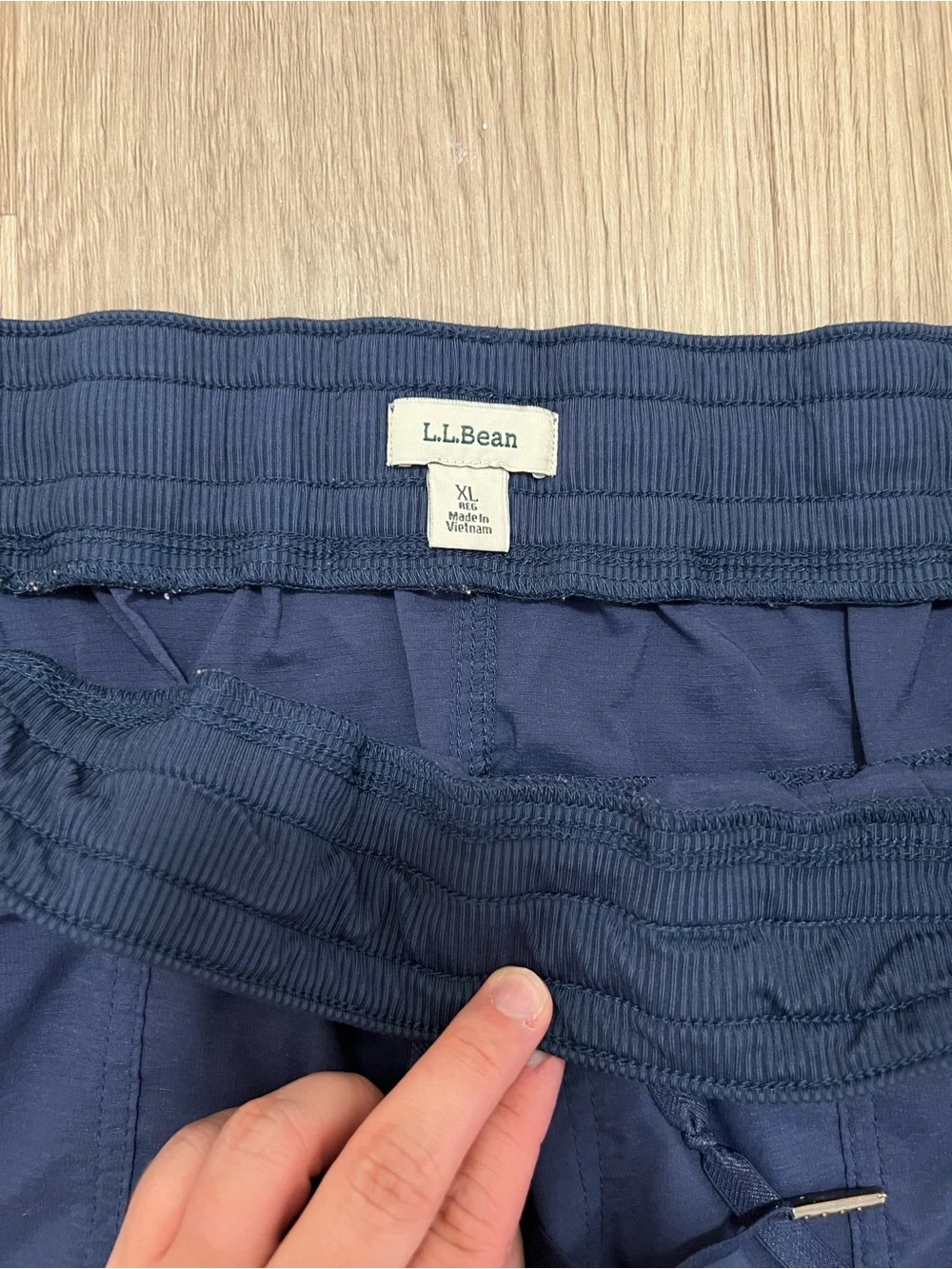 L.L. Bean Vista Camp Ripstop Navy Hiking Pants Size XL Style 292741